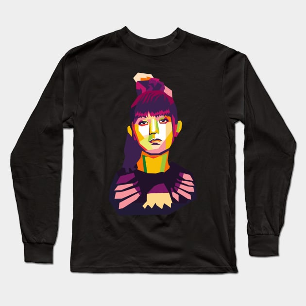 metal baby suzuka Long Sleeve T-Shirt by cool pop art house